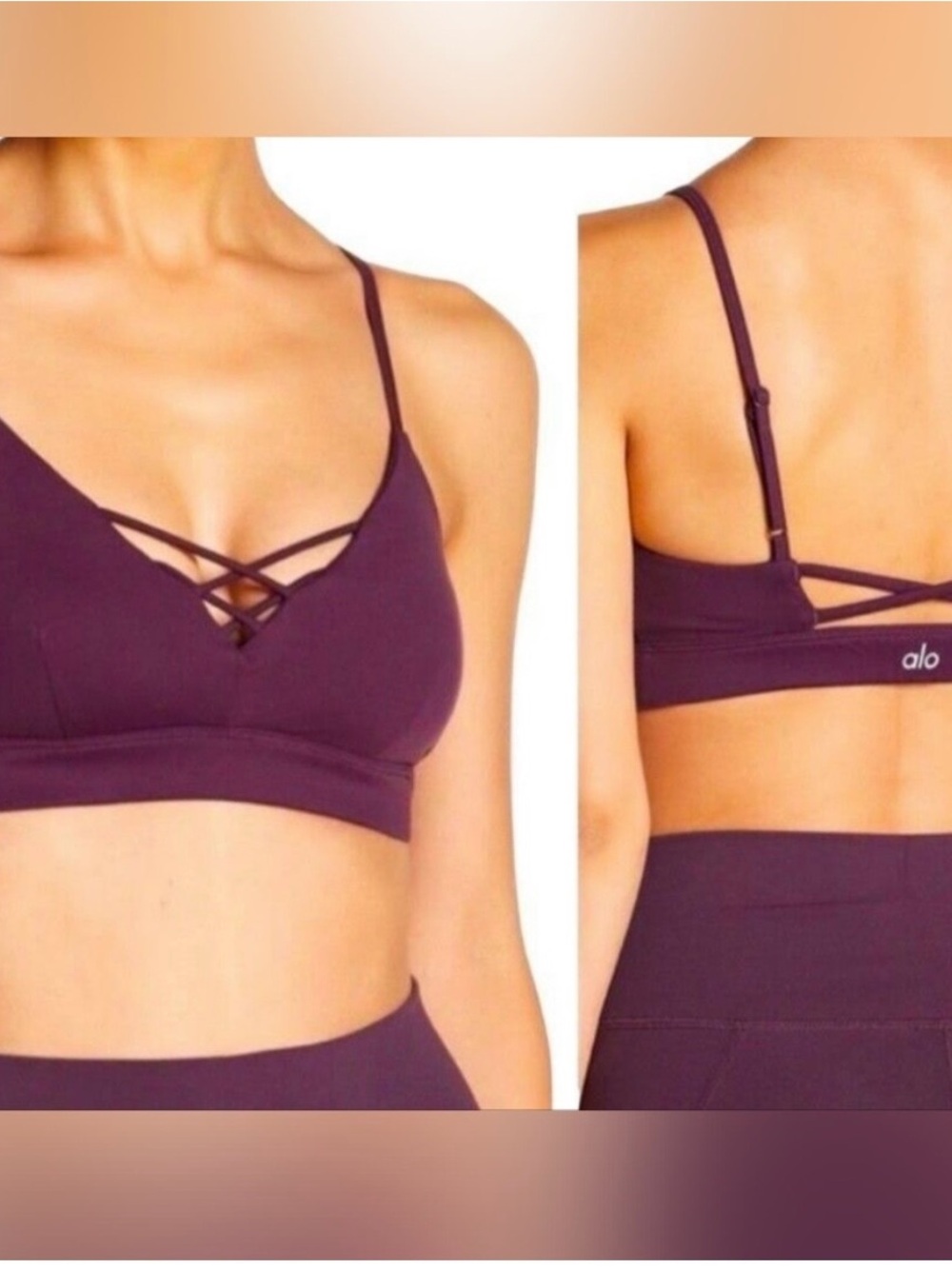 alo yoga interlace bra Medium